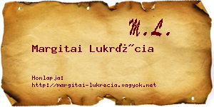 Margitai Lukrécia névjegykártya